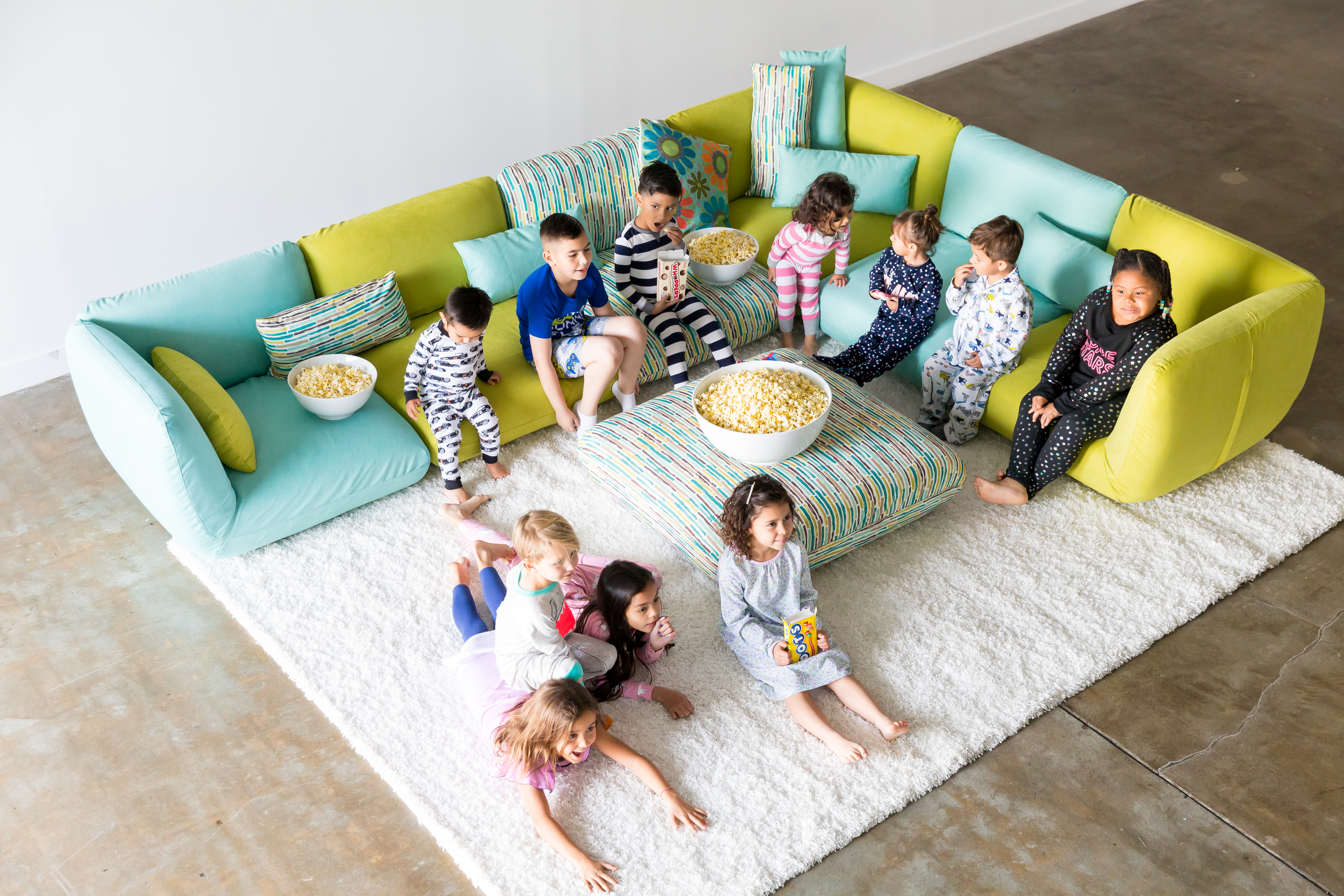 Kids Popcorn Party Caterpillar Furniture 